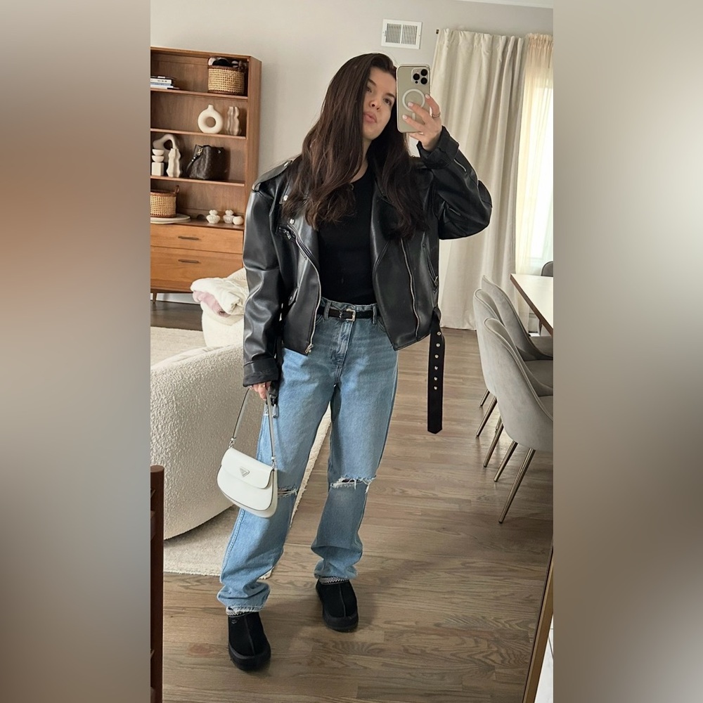 Mango Light Blue Distressed Women Jeans - Picture 9 of 12